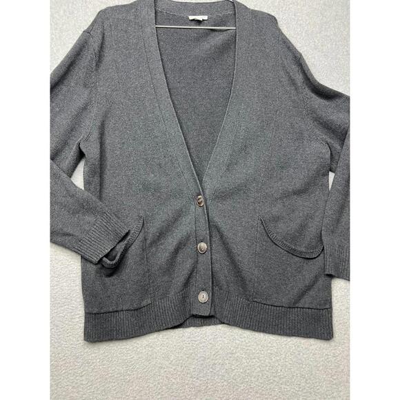 J.Jill V-Neck Button Front Cardigan Sweater XL Wool Cashmere Blend Grandma Core - Picture 8 of 9